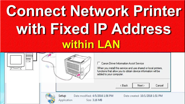 How to Connect Network Printer with fixed IP Address 🔥🔥🔥