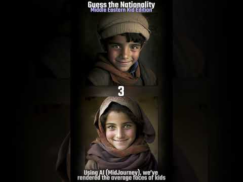 Guess Nationality - Average Face Trivia (Middle Eastern Kids)
