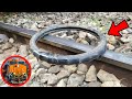 Experiment: Train Vs Tyre OMG 😳 || Train Experiments @Train Experiments