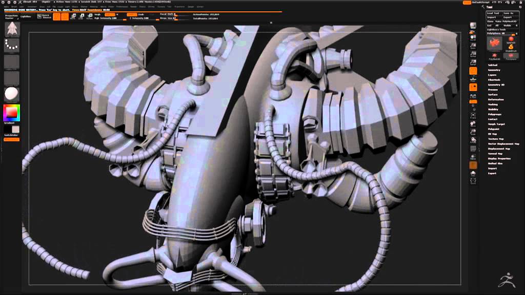 zbrush alien spaceship