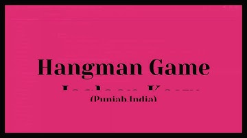 Hangman Game (CS50P)