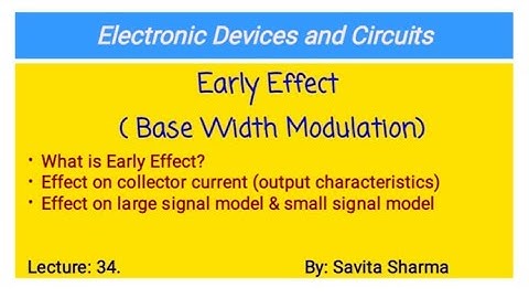 Early Effect ( Base Width Modulation)
