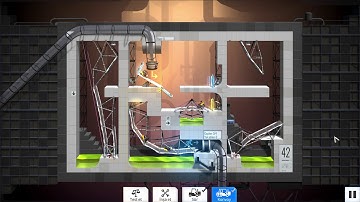 Bridge Constructor Portal Level 42 Convoy Walkthrough
