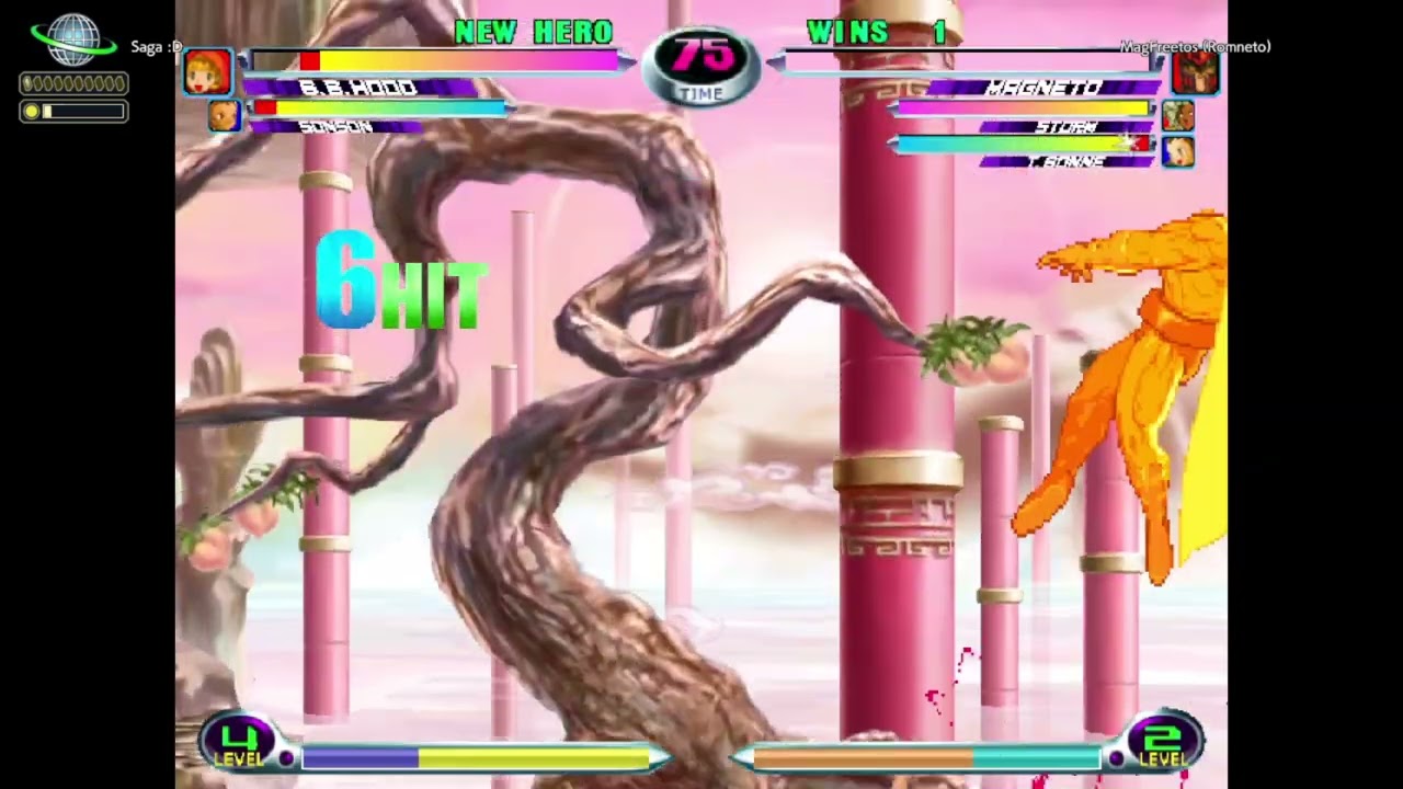 MvC2: Saga - Бесконечная ракета BB Hood (4 повтора) .:1.15.26:.