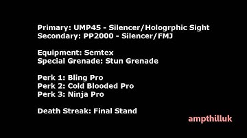 Modern Warfare 2 - GOOD STEALTH CLASS for beginners