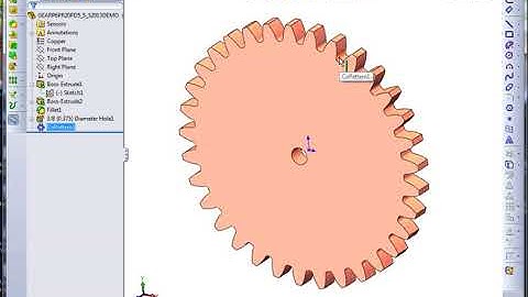 Design Table Driven Involute Spur Gear in SolidWorks Part VI