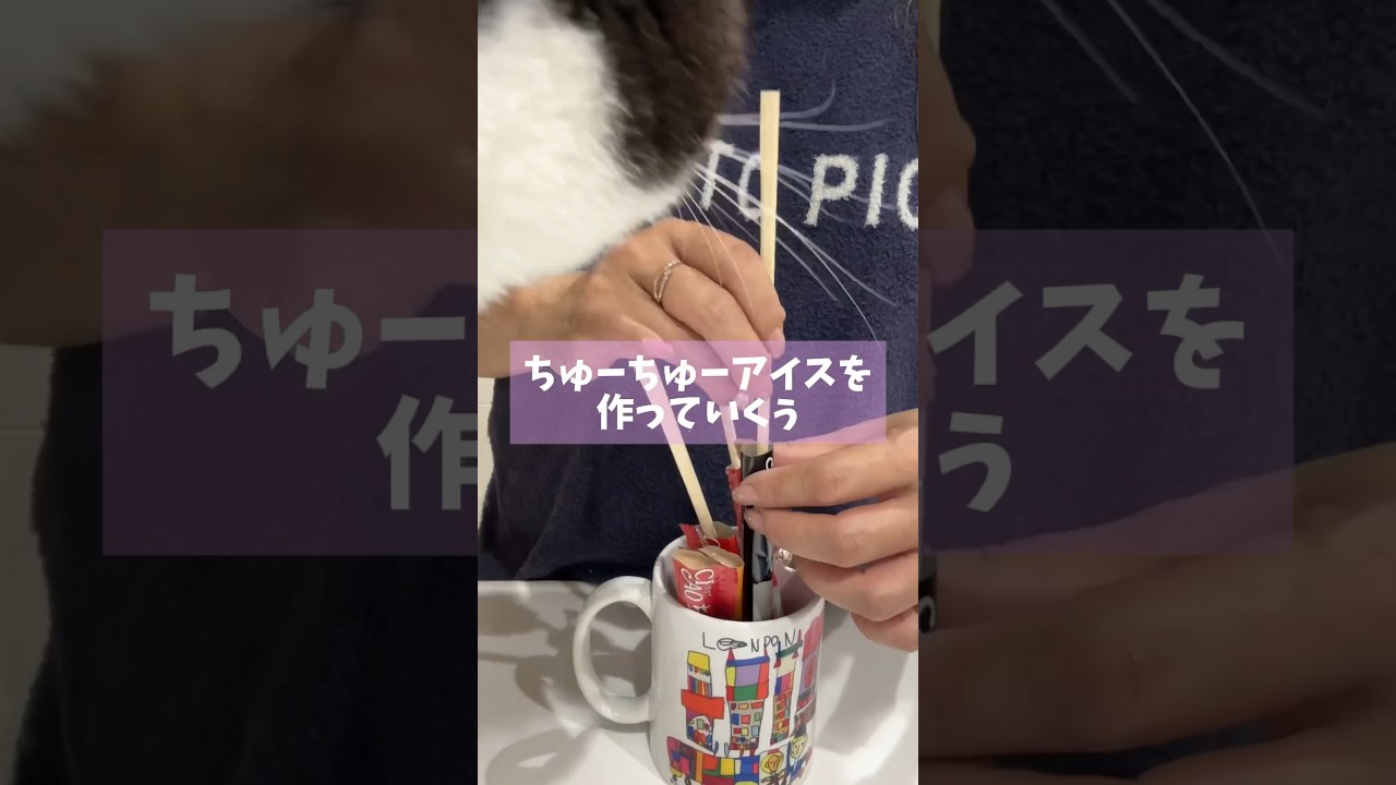 【ちゅーる】ちゅーちゅーアイスを作ってみたら😗 #shorts