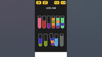 【Water Sort Puzzle】 Level 1498