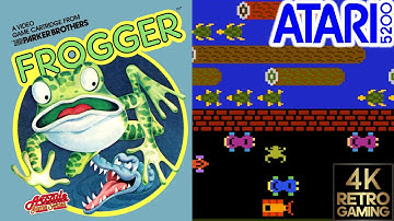 Frogger Atari 5200 4k Gameplay