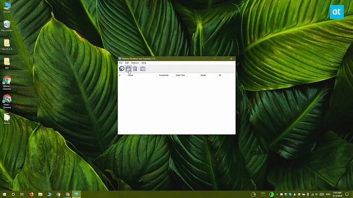 How to save desktop icon layout on Windows 10