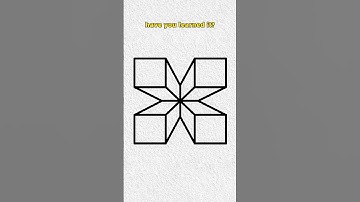Draw a 3D column with four squares #cutedrawing
