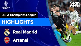 Thumbnail for Real Madrid v Arsenal Highlights | 2024/25 | UEFA Champions League