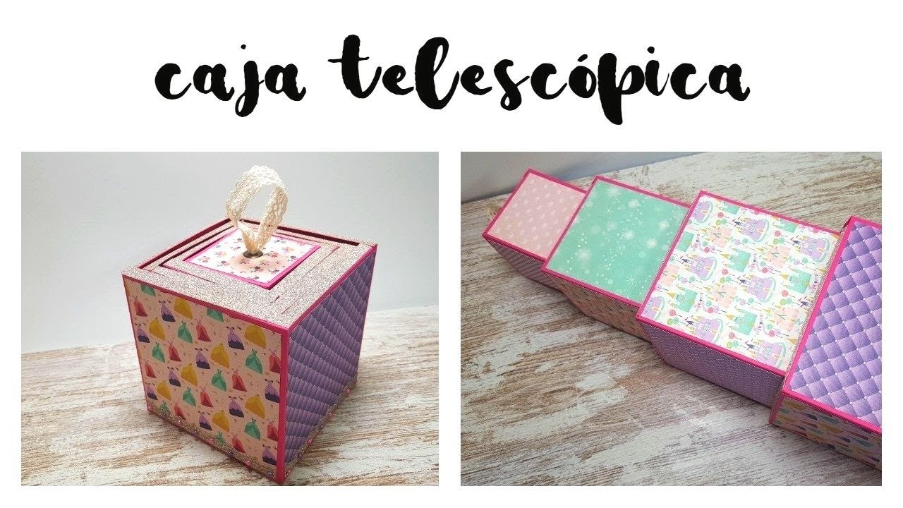 Caja telescópica con tapa