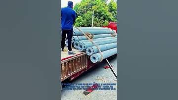 DIY Truck Unloading: Safely Transport Cement Poles with These Pro Tips