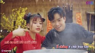 TẾT NÀY CÓ NHAU - KARAOKE TONE GỐC [ CÓ RAP ] PINKY VANH x HOA VŨ | Tích Tịch Tình Tang