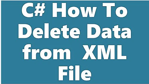 C# How To Delete Data From XML File - Part 5 (1080P HQ)