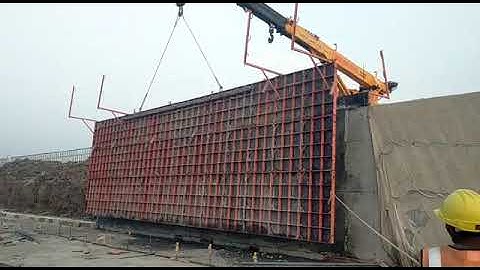 L&T construction, de-Shuttering process.
