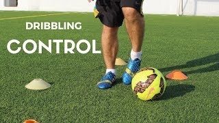 Dribbling and shooting drill to improve your weak foot in soccer