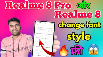 How To Change Font Style Realme 8 Pro | Realme 8 Pro Change Font Style | Tech Boy Mukesh