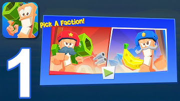 Worms 4 - Gameplay Walkthrough Part 1 - Tutorial & Missions 1-8 (iOS, Android)