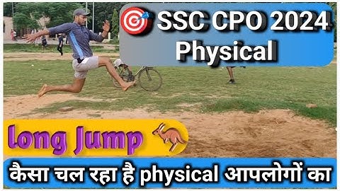 SSC CPO physical preparation ||  High Jump practice || Long jump || SSC CPO running #cpo