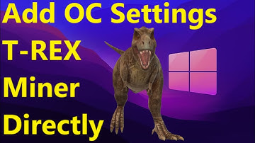 How to Add OC Settings from T-Rex 0.24.7 Miner Directly| Easy Tutorial | No more MSI Afterburner!