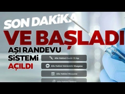 VE BAŞLADI... KORONAVİRÜS AŞI RANDEVU BAŞVURU SİSTEMİ AÇILDI. COVİD 19 AŞISI RANDEVUSU NASIL ALINIR?