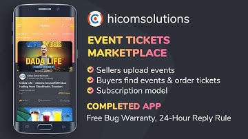 Event Tickets Marketplace App Template & Source Code - Subscription Model