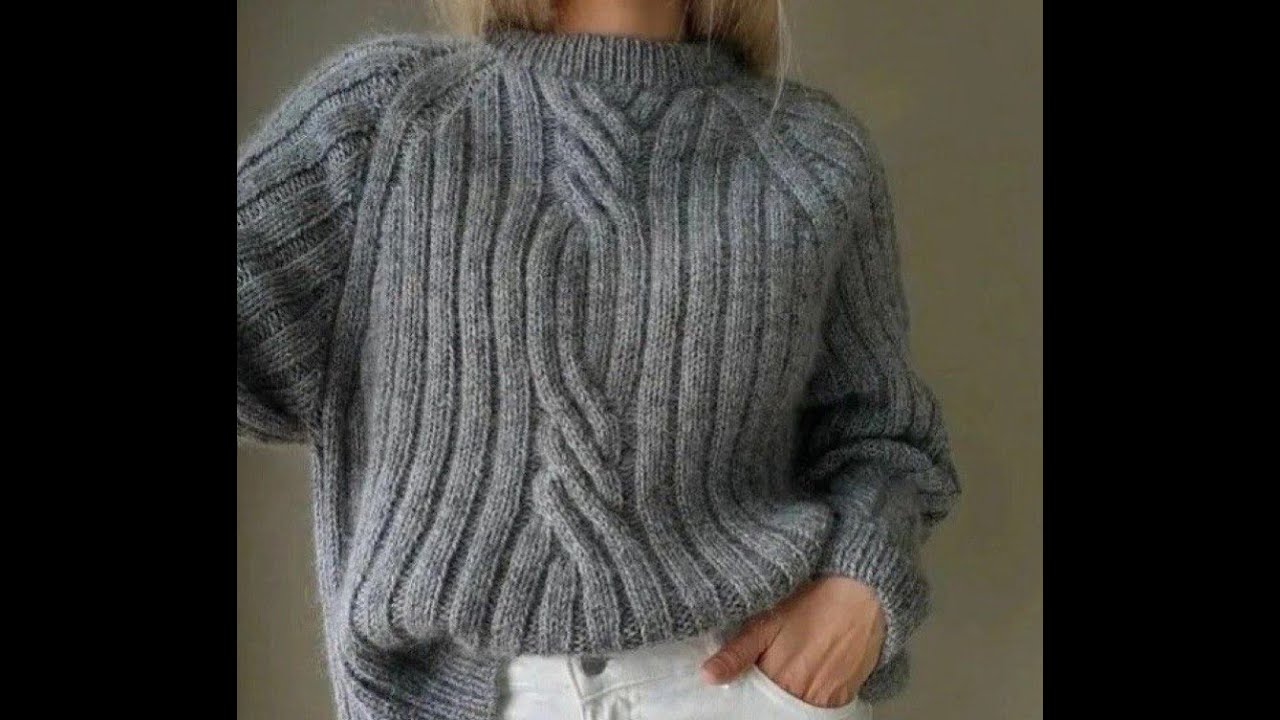 Уютные свитера спицами со схемами .