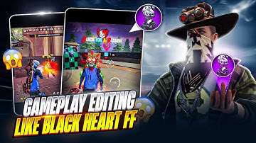 How to edit 🔥 gameplay shorts like @blackheartff | black heart ff editing tutorial