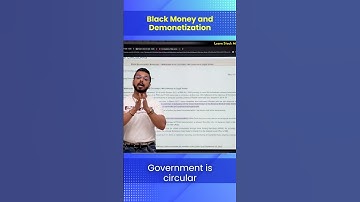 Black Money 💰 And Demonetization