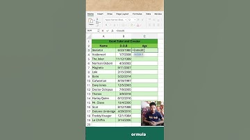 Calculate Age in Excel #excel #exceltips #msoffice #exceltricks #accounting #spreadsheets #excel