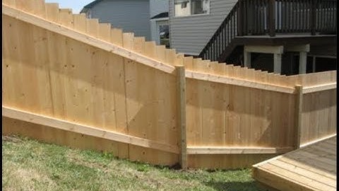 Some handy tips for building a fence on a slope
