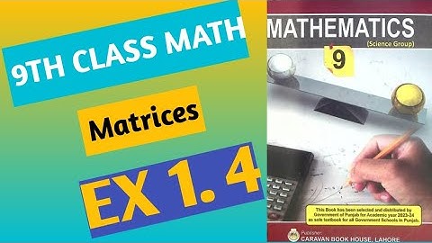 class 9 ||Maths|| Unit 1 ||Exercise 1.4 || Question 4,5,6||Matrices and Determinants