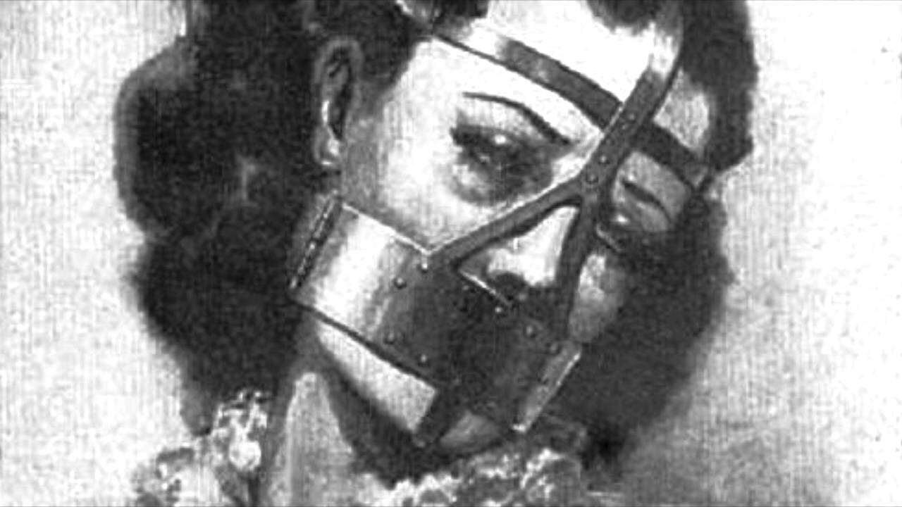 Очки пыток. Железные маски средневековья. Железная маска позора для женщин.