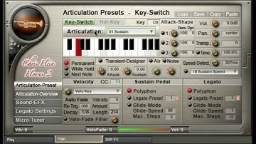 Chris Hein - Horns Pro Tutorial 03 "Articulation Preset - Key-Switches"