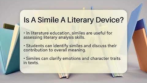 Is A Simile A Literary Device? - The Prose Path