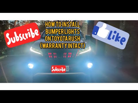 🇵🇭DIY: HOW TO INSTALL BUMPER LIGHTS ON TOYOTA RUSH (WARRANTY INTACT)🇵🇭