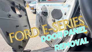 How to remove ford E-Series door panel. #howto #ford E450 door panel removal