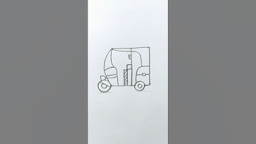Easy auto rickshaw drawing #art #trending #shortsvideo #shortsfeed #shorts #youtubeshorts