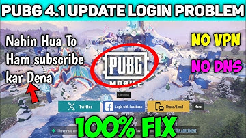 4.1 Update Pubg Login Problem | How To Login Pubg Mobile | Pubg Restricted Area Code Problem