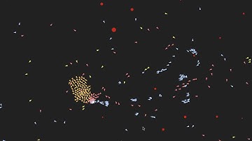 First attempt of "Boids" simulation by Craig Reynolds