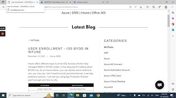 User Enrollment - IOS BYOD in Intune