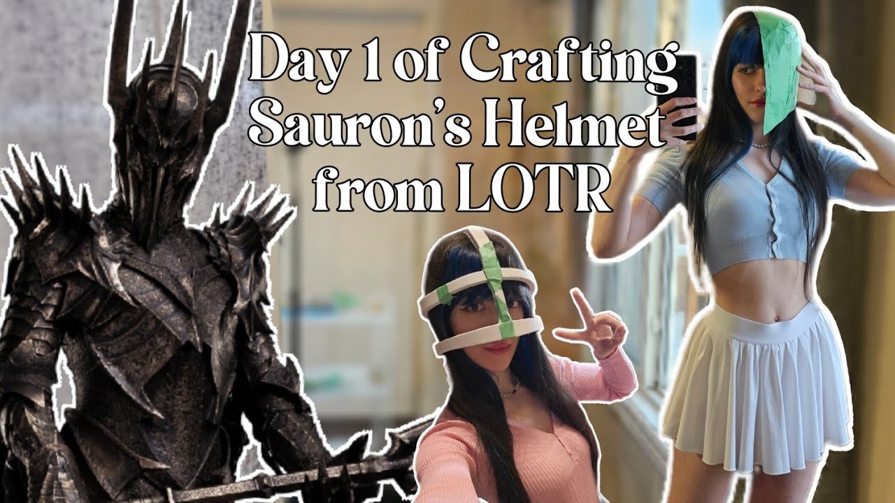 1-й день создания шлема Саурона из Властелина колец ✨️ ежедневные видеоблоги о крафте