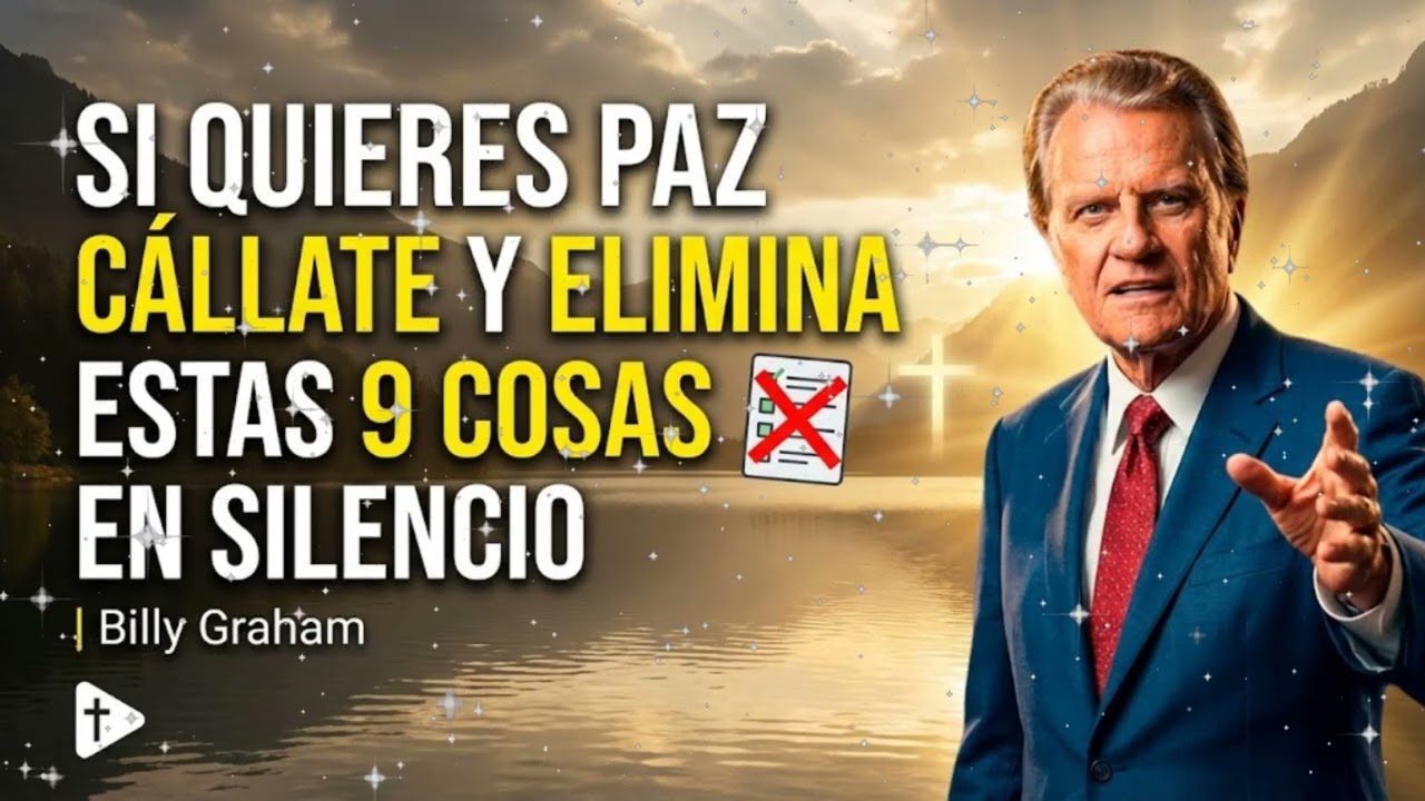 🤫 SI QUIERES PAZ, CÁLLATE: Las 9 Cosas que Debes Eliminar en Secreto Hoy Mismo | Billy Graham