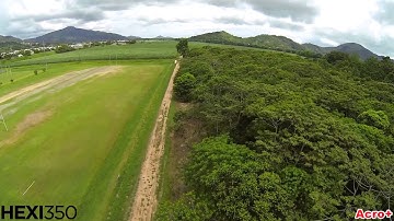 OpenPilot CC3D Mini Hexacopter HEXI 350 Maiden Flight Prototype V2 Acro+