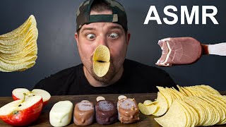 Asmr Magnum Chocolate Ice Cream Big Juicy Apple Pringles Dave Kay Asmr