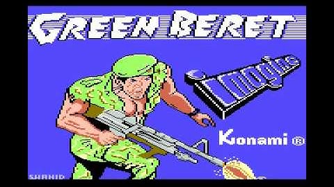 GREEN BERET OCEAN SOFTWARE COMMODORE 64 C64 GAME TAPE LOADING