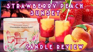 Strawberry Peach Sunset Candle Review