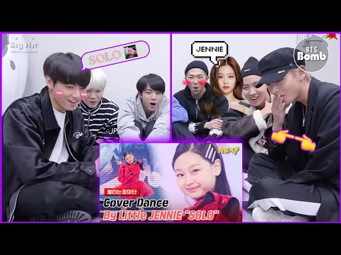 BTS REACTION TO LITTLE JENNIE \